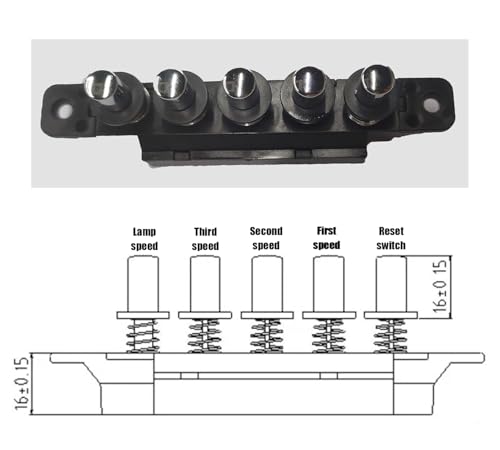 Kitchen Range Hood Keyboard Switch Pushbutton Switch Power Key Board Switch