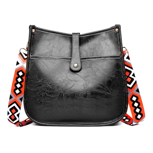 Kaket Leather Crossbody Bags for Women, Trendy Vegan Crossbody Purse, Women's Shoulder Bag with Adjustable Strap