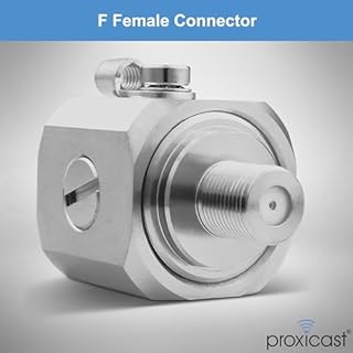 Proxicast Coaxial Lightning Arrester/Suppressor with 75 Ohm F Female Connectors - Pro-Grade Coax Cable Surge Protector for Television (TV) / Satellite Dish Antennas & Cable Internet Use (ANT-271-002)
