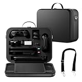 Nintendo Switch 2 対応 収納ケース AriKroii ニンテンドースイッチ2 用オールインボックス Switch 2用本体とドック/Joy-Con 2/コントローラー/ケーブル類などを入れ 大容量収納 柔らかい裏地 EVA素材 ストレージカバー マジックテープ ダブルファスナーデザイン ゲームカード21枚 防水 傷防止 耐衝撃 ポータブル (黒)