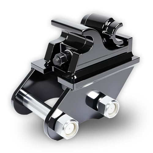 Mechanical Quick Hitch Coupler for Mini Excavators Up to3 Ton Universal Quick Change Mini Excavators Attachment Connector Compatible with Typhon & Other Small Diggers Includes 2 Link Pins