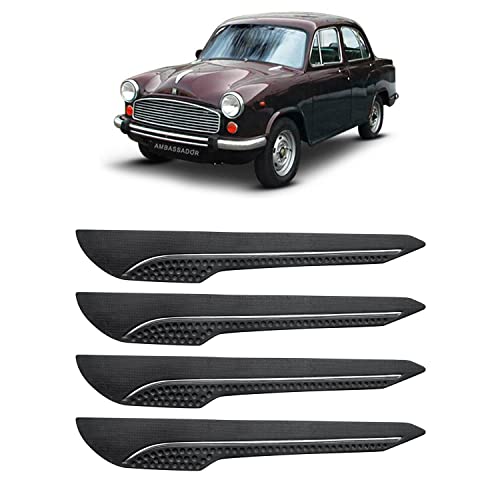 Image of AOSIS-Car Bumper Protector /Bumper Guard for HM Ambassador with Single Chrome Stripe (4-Pcs)