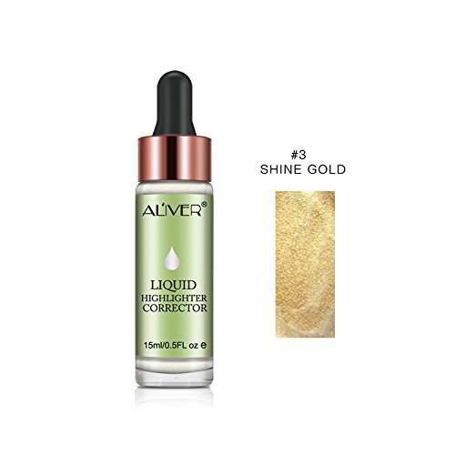 Preisvergleich Produktbild LeSB Liquid Highlighter Make Up Highlighter (#03 Shine Gold)