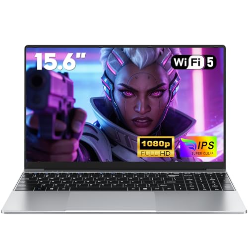 NAIKLULU 15.6 Pulgadas Ordenador Portatil Processor i5-7Y54(1,0 a 3,2 GHz), RAM 16GB SSD 512GB Pc Portatil Laptop Notebook Computadora Portatil, 5000Mah/1920x1080P/Webcam/WIFI 5/Ranura para tarjeta TF