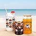 Halloween UV DTF Cup Wraps for 16 OZ Spooky Pumpkin Bowknot Design Transfer Stickers, Cup Stickers Decals Waterproof, UVDTF Cup Wraps for 40 oz Tumblers