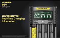 Nitecore Universal Ladegerät UMS4 3000 mA USB Erwachsene Unisex schwarz L 159 x B 107 x H 41 – Ansicht 6