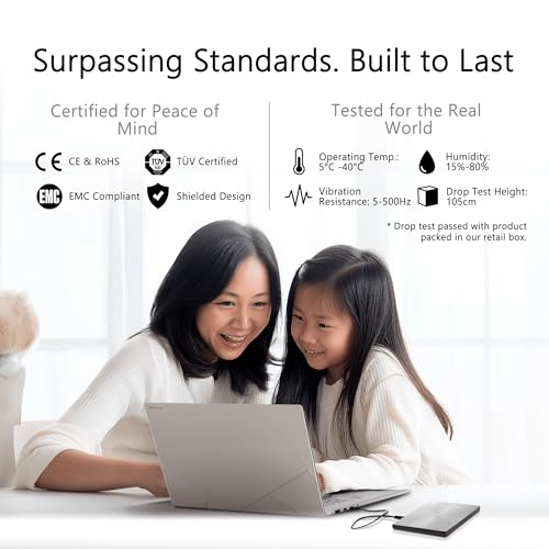 Image of ASUS ZenDrive U3M - Ultra-Slim External DVD Writer, USB 3.2 Gen2x1 Type-C Interface, Compatible with Windows 11 and macOS, M-DISC Support, Comprehensive Backup Solutions Included, 1 Year Warranty