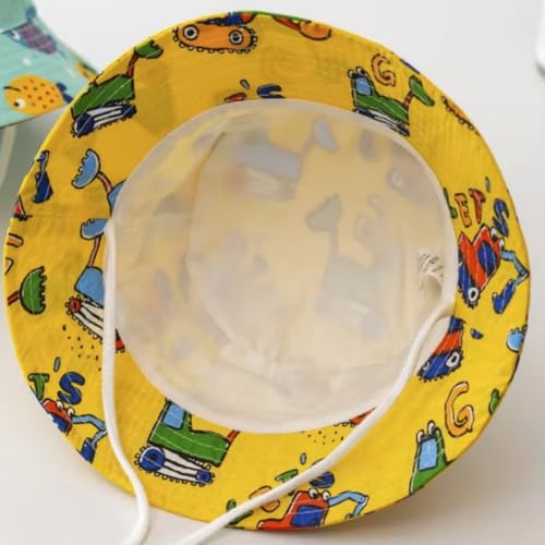 Baby Kids Sun Hat - Toddler Bucket Hats Summer UPF 50+ Sun Protective Beach Hats Wide Brim Outdoor Camping Hat for Boys Girls2