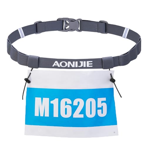 TRIWONDER Running Bib Holder Race Belt Runner Bib Strap Race