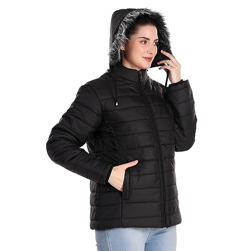 Image of Full Sleeve Solid Women Puffer Jacket