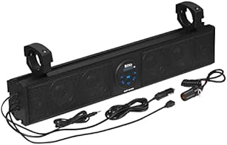 BOSS Audio Systems BRT26A UTV Sound Bar - 26 Inch Wide, IPX5 Rated Weatherproof, Bluetooth, Amplified, 4 Inch Speakers, Soft Dome Tweeters, Easy Installation for Dune Buggies, Jeeps, Rock Crawlers