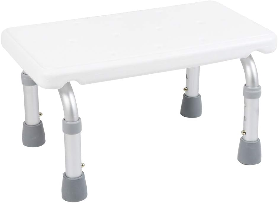 Asiento de Ducha 330.7lb Altura Ajustable Silla de baño Taburete de baño Taburete de baño Accesorio de baño Antideslizante para Mujeres Mayores Embarazadas Hogar 8.46 ~ 10.63 Pulgadas