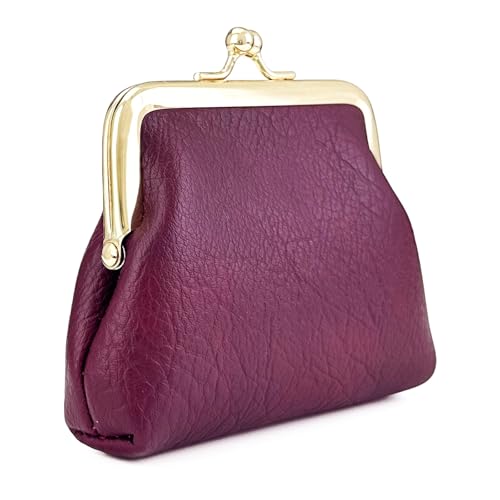 Image of Cute Floral Buckle Coin Purses Vintage Pouch Kiss-lock Change Purse Wallets