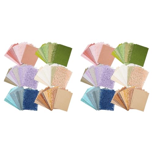 Papier de scrapbooking texturé et tissu maillé pour loisirs créatifs et décoration d'agenda