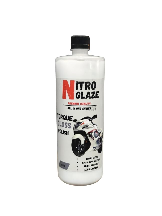 Bike polish/Bike liquid polish/Silicon Coating/Nitro Glaze Torque Gloss Polish, All in One Shiner for Car and Bike Body, Dashboard and Tyres, 1L-image-32