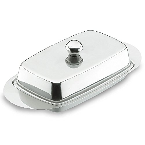 Lacor 62951 Beurrier avec Couvercle Inox 18 / 10, Language_tag:fr_fr, Silver