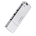 Arssilee Voice Recorder Mini Voice Recorder 16GB USB Flash Drive 192 Hours Capacity Dictaphone Voice Recorder with Dual USB Connector & MP3 Player Digital Sound Recorder for Lectures, Meeting