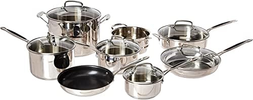 Cuisinart 14-Piece Cookware Set, Chef’s Classic Stainless Steel Collection, 77-14N Cuisinart 14-Piece Cookware Set, Chef’s Classic Stainless Steel Collection, 77-14N