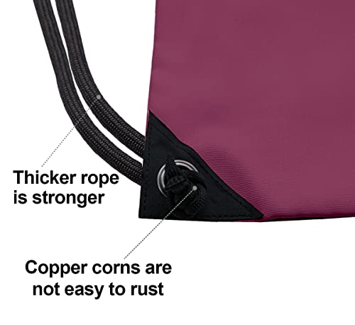 Image of HOLYLUCK Drawstring Backpack Bag Sport Gym Sackpack