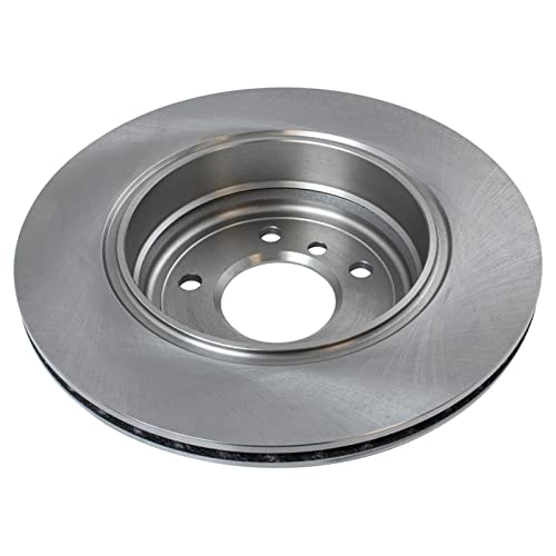 Image of TRQ Rear Brake Pad and Rotor Set Ceramic Vented Rotors | For 2004-2007 BMW 525i 2004-2007 530i 2008-2010 528i