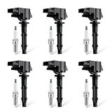 BINB ROAD 12Pcs Ignition Coil & Spark Plug 0041594903 Compatible with Mercedes-Benz E350 C300 C350