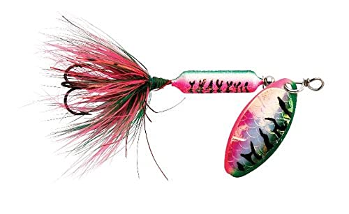 Wordens Rooster Tail Lure, 1/4-Ounce, Tinsel Rainbow Tiger