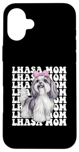 Lhasa Mom Mama Lhasa Apso Dog ��̓� �R�P�b�g���{�� �X�}�z�P�[�X iPhone 16 Plus �p