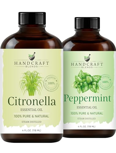 Set de aceites esenciales Peppermint y Citronella 2x4 fl oz