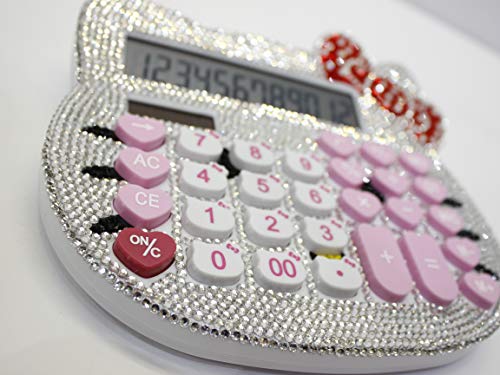 Choose Freely キャラ 電卓 かわいい キラキラ おしゃれ ラインストーン ソーラー 電池 2way給電 人気 雑貨 グッズ ギフト 誕生日 プレゼント 文房具 オフィス用品 Office Nbsp Device Whenbuy Jchere Com