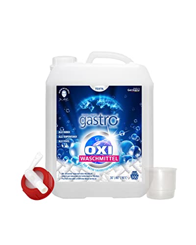 Schilling's gastro Global OXI Waschmittel Flüssig 3L Fleckenentferner Flüssigwaschmittel Vollwaschmittel flüssig für Weiße, Schwarze und Bunte Wäsche (3L)
