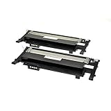 2 Logic-Seek Toner kompatibel für Samsung Xpress C410W CLP-365/SEE CLP-365 360 Series CLX 3300 Series 3305 FN FW Xpress C 460 FW Series - CLT-K406S - Schwarz je 1500 Seiten