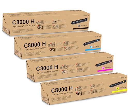 Toner Xerox 106R04049 compatible Versalink C8000 pour imprimante laser couleur de bureau