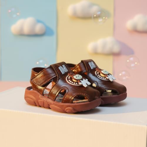 Image of Kids Chu-Chu Sound Musical First Walking Cozy Sandals for Baby Boys and Baby Girls Age 9-22 Months