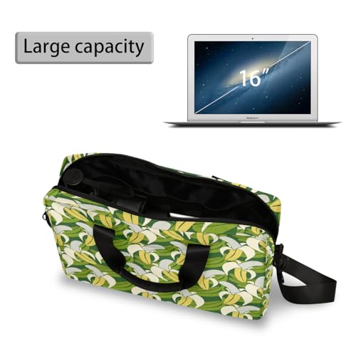 Bolso para portátil con patrón banana tropical 16 pulgadas miniatura 4