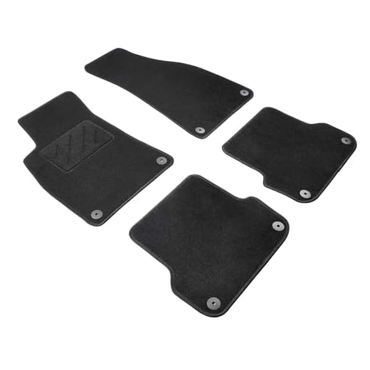 WALSER Comfort Auto Teppiche für Audi A4 B6/B6 Avant 2000-2005, Audi A4 B7/B7 Avant 2004-2008, 100% passgenaue Auto Fußmatten Made in Europe, Fußmatte Auto, Autoteppich Auto, Fussmatten