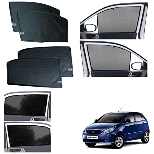 Image of WolkomHome car Fix Curtain Window Shades Half Curtains Sunshade for Inidica Vista