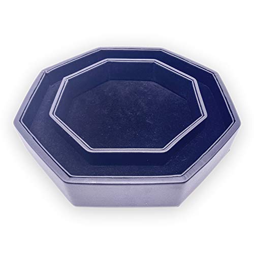 Silver Eye Tyrant - Dice Tray of Holding by Norse Foundry, 8” Octagon Shape Dice Rolling Tray for Role Playing Dice Games, Dice Box Storage, Removable Top Lid – Soft Padded Inner Lining
