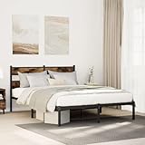 Photo Gallery llezkbr beds & accessori-letti e strutture letto - struttura letto in metallo senza materasso rovere fumé 150 x 200 cm king size Photo Gallery llezkbr beds & accessori-letti e strutture letto - struttura letto in metallo senza materasso rovere fumé 150 x 200 cm king size