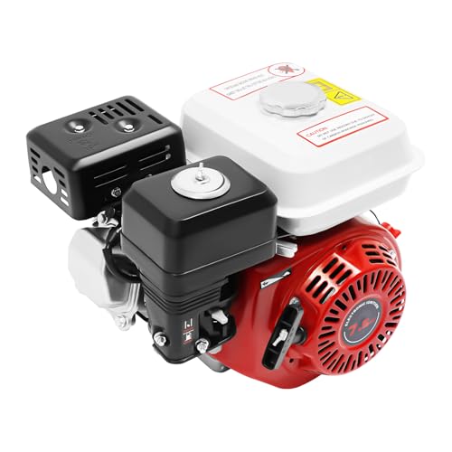Moteur Essence 4 Temps, 7.5CV 212CC OHV, Moteur Thermique, Refroidi par Air 3600RPM, pour Pompe Eau Génératrice Bétonnière Tondeuse Kart Chantier BTP,...