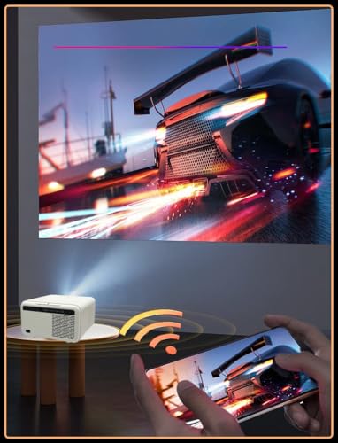 Image of AUN Legend Mini Pro Projector 4K Ultra HD, 26000 Lumens (2300 ANSI), Fully Sealed, AI Fully Automatic, Android 12 2G 32G, HDMI ARC, YouTube Hotstar PrimeVideo, Wi-Fi, 1080p Native Smart AUN Projector