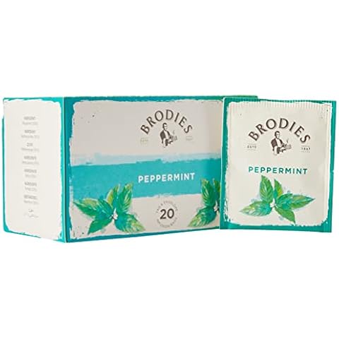 Brodies - Peppermint Cut Leaf Herbal Tea: Infusion of Refreshing Green Cut Leaves - 20 bags Cover