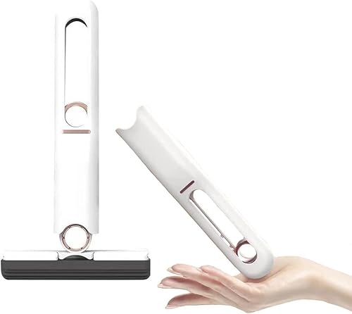GEEKWOO Trapeador corto portátil autosqueeze, mini fregona de mano fuerte absorbente (trapeador)