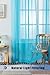 WPM Turquoise Sheer Curtains 58