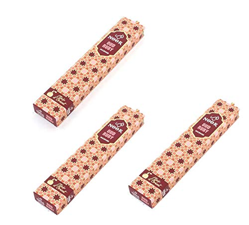 Noor Oud Ruby Incense 15gm Boxes x 3 | Hari Darshan Ruby Incense x 30