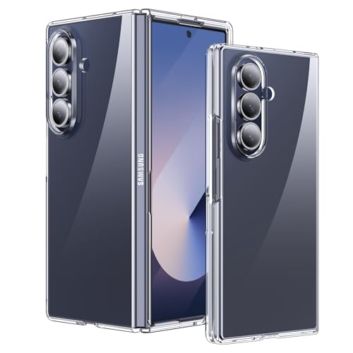 Lemxiee Funda para Samsung Galaxy Z Fold 7 Case con Ultrafino & Acrílico Transparente Funda