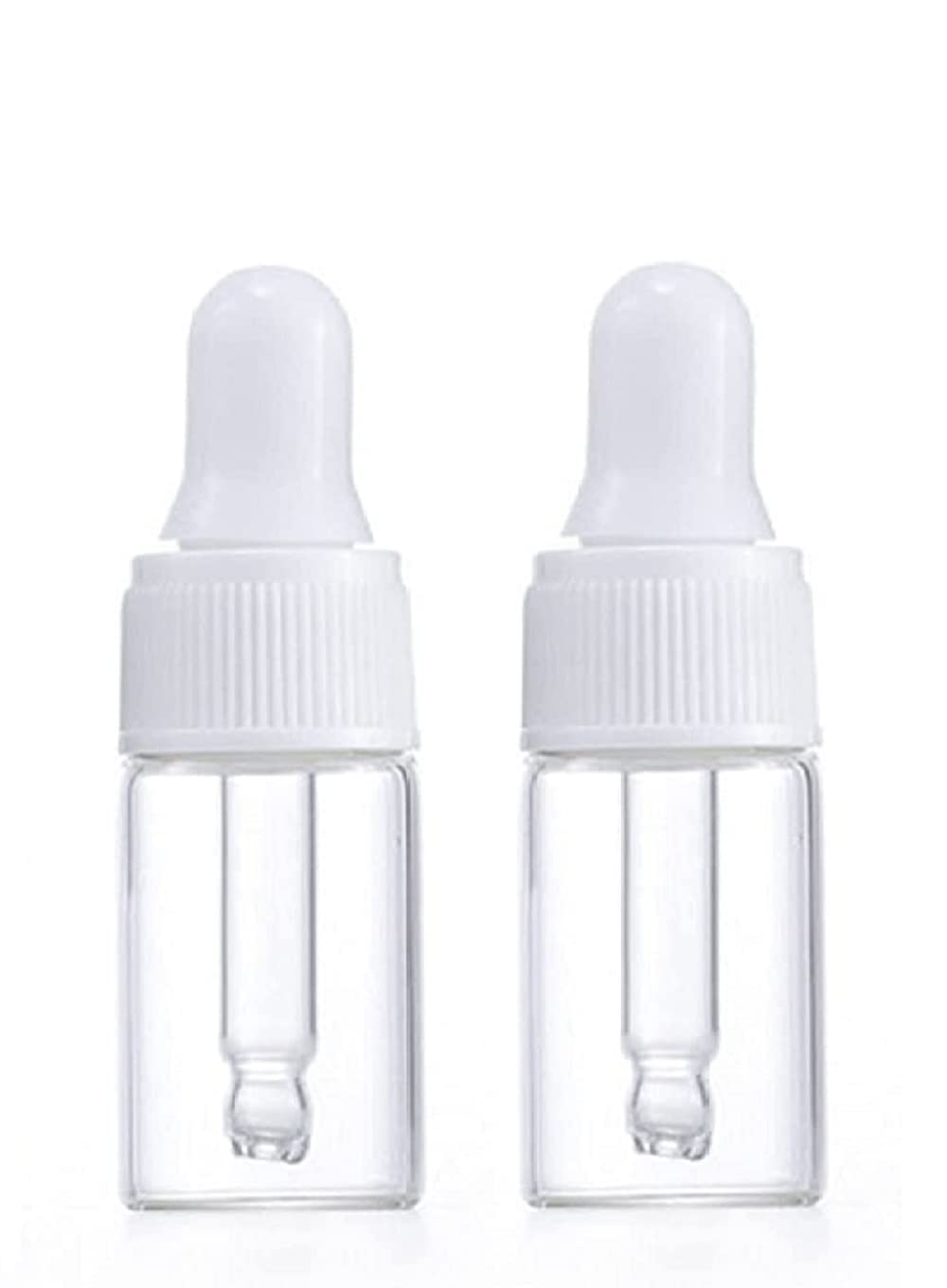 3 Flaconi In Vetro Da 5ml Con Contagocce – Bottigliette Trasparenti Con Tappo Bianco Per Oli Essenziali E Colliri