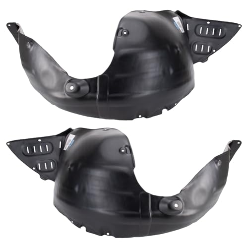 Image of TRQ Front Inner Fender Liner Set Compatible with 2015-2021 Kia Sedona KI1248148 KI1249148