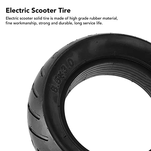 Pneu de Scooter Elétrico BTSEURY, Pneu de Borracha Sólido de Substituição para Scooter Elétrica 8.5x