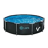 Lark 10' ft. x 30' inch Metal Frame Backyard Above Ground Swimming Pool with 330-Gallon Filtration...