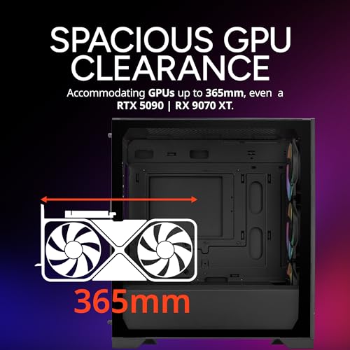 Image of Cooler Master Elite 302 Micro-ATX High Airflow Minimalist PC Case, 365mm GPU Max, Compatible RTX 5080|RX 7090 XT, 280mm AIO Max, Type C, Tempered Glass, Triple 120mm aRGB Fan, Intakes Grill